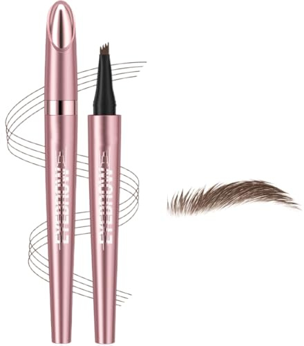 EIHI 1 Pezzo Matita Sopracciglia Forchetta Inquartata, Trucco Naturale a lunga Tenuta, Matita per Sopracciglia a Tratto Sottile, Regalo per Donne (Marrone)