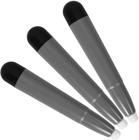 LOLIPPYY Lápiz Táctil Capacitivo para Pizarra y Pantalla Táctil, 3 Unidades, Punta Nano, Negro, Compatible Tabletas y Teléfonos Móviles, Uso Profesional y Educativo, Diseño Portátil y Sensible