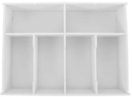 WEKAMOS Cassetta Portavalori Multiscomparto con Divisore di Denaro in Plastica Vassoio Portamonete per Contanti Compatto da Scrivania Contenitore per Raccolta Monete e Scontrini