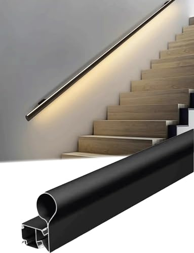 LED Stair Handrail Lighting Kit for Enhanced Safety and Visibility in Hallways, Garages, and Hotels