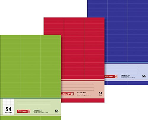 BRUNNEN Vokabelheft | A4, Lineatur 54, 32 Blatt, sortiert