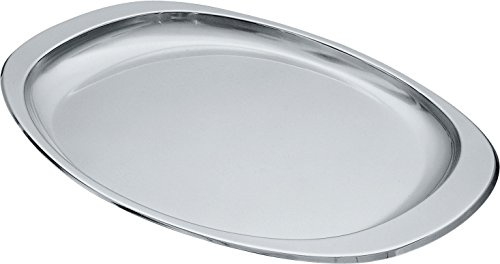 Alessi 115/40 Avio Vassoio in Acciaio Inossidabile 18/10 Satinato con Bordo Lucido