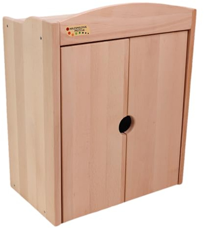 Kinder-Puppenschrank 5010 für Babypuppe - handgefertigt - Massivholz-Puppenmöbel