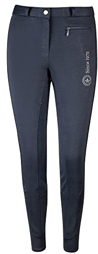 PFIFF 102538 Reithose Winter Damen Grip Vollbesatz, dunkelblau 40
