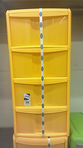 CASSETTIERA BAMBÙ 4 CASSETTI 40X40X 86 ALTA
