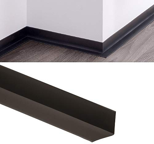 VP Flexible Skirting Trim - PVC Angle - Black - 5m Long