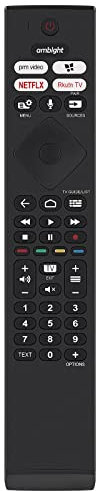 VINABTY 398GM10BEPHN0040SY / 996592102595 Télécommande Vocale Remplacée Convient pour Philips TV 65OLED806/12 65OLED936/12 48OLED936/12 55OLED806/12 48OLED806/12 43PUS8505/12 43PUS8545/12