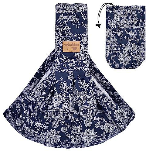 vrbabies Babytrage, Tragetuch Baby-Fronttrage von Neugeborenen bis Kleinkindern, New Upgrade verstellbare Babytrage auf einer Schulter für Babys 0-24 monate bis zu 40 lbs(Celadon)