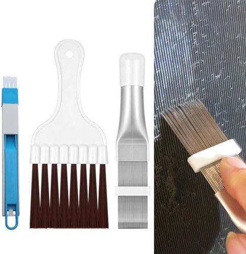 Peines de Aleta de Condensador de Aire Acondicionado,Peine para Radiadores,Aire Acondicionado Peine,Peine para Aletas de Radiador, Limpieza Aleta Peine,Herramienta de Reparación Radiador (Estilo 2)