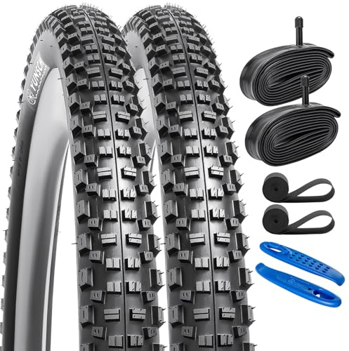 YunSCM 2Pcs 120TPI Nylon Pannensicher 26 Zoll Fahrradreifen 26X2.25 Mantel 57-559 Kompatibel Stadt/Straßen/Langlauf/Mountainbike 26x2.20 26x2.25 26x2.30 Faltbarer Reifen