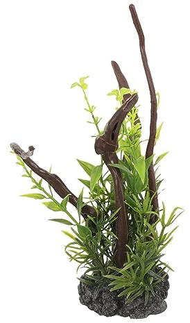 FRCOLOR Décoration Aquatique Plantes Aquatiques Plantes d'aquarium Tropicales Plantes artificielles Aquarium Branche d'arbre décorative Décoration d'aquarium Eau fraîche Accessoires Herbe pour