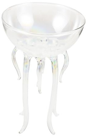LALADEFIEE Octopus Shape Creative Cocktail Glass Glass Goblet for Drinks Decorative Goblet for Home Bar Party for Cocktails