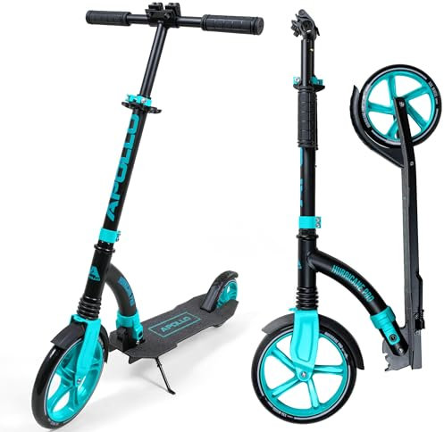 Apollo 230mm Giant XXL Wheel City-Scooter - Hurricane, Roller mit Federung für Erwachsene, klappbar und höhenverstellbar, Tretroller, Cityroller für Kinder ab 7 Jahre