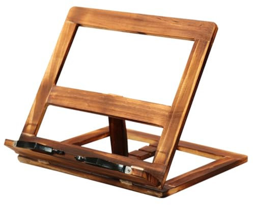 OFFSCH Holz Buchleseständer Leseregal Leichtgewichtig Tragbar Lesehalterung Tablet Ständer Myopie Prävention Für Zuhause Büro Reisen