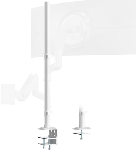 PUTORSEN Monitor Stange Ersatz 814 mm, je 20kg pro Arm für Standard-Arme | weiß, Rohrdurchmesser 35mm, für Standard-Monitorarme, Ersatz für Halterungen, einfache Installation, DIY-freundlich