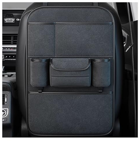 Auto Rücksitz Organizer FüR Mercedes-Benz W205 2019 2018-2021, Rückenlehnenschutz Organizer, Rücksitzschoner Kinder mit Tablet Fach, Auto Organizer Kinder Leicht Zu Reinigen(Quality black,One storage)