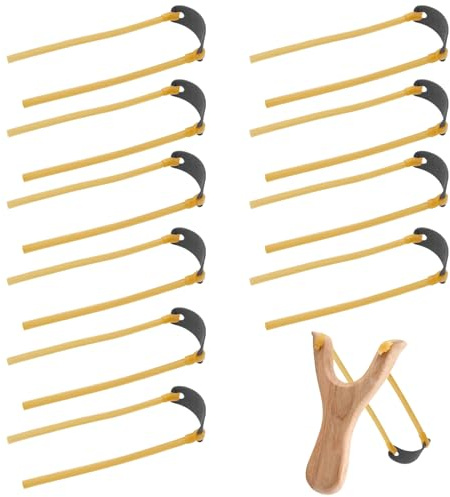 10 Piezas de Gomas de Tirachinas Profesional de Caza Potente, Gomas Elásticas para Tirachinas Flexibles, Esorteras de Catapulta de Látex, Accesorios para Deportes Recreativos, Caza y Tiro