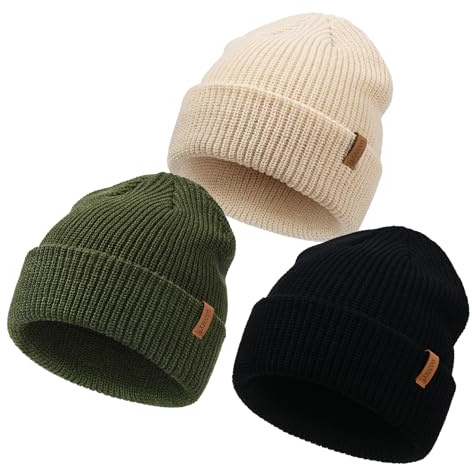 DANMY Infant Toddler Beanie Kint Hat Baby Boys Girls Beanies Kids Winter Hats Knit Children Warm Hat Caps 6-36 Months