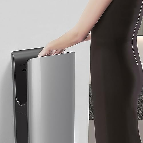 Sèche-mains électrique commercial, sèche-mains vertical filtré HEPA Slim, sèche-mains puissant de 1400 W, séchage rapide en 5 à 8 secondes, sèche-mains électrique automatique commercial ou domestique