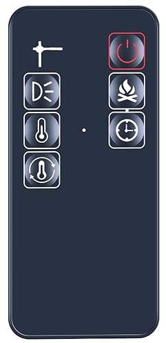 CLVIZCXOM Remote Control Fit for Focal Point Pasadena EF11-35 EF11-36 | Fit for Wall Hung Electric Fireplace F930310