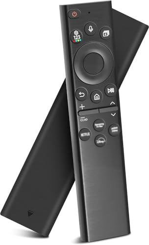 Suoxiom Ersatz Fernbedienung für S-amsung,BN59-01385A Universal Sprachfernbedienung für S-amsung Smart TVs, mit Tasten für NeIfli, Disn+, P.Video und Sa-msung TV Plus