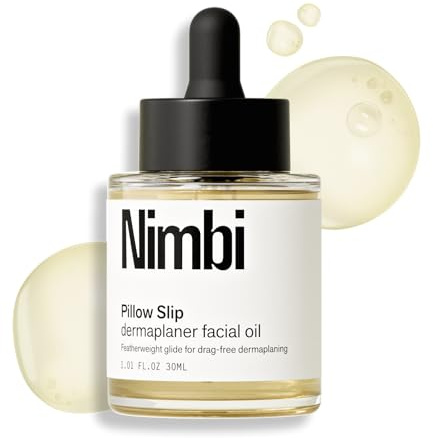 Nimbi Dermaplaning Facial Oil with Soothing Vitamin E & Bisabolol – Lightweight, Barrier-Supporting Oil for Women’s Face Shaving & Gua Sha – Non-Comedogenic, Tested for Sensitive Skin – 30ml/1oz