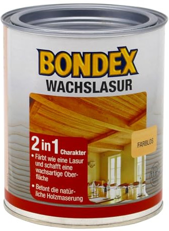 Bondex Lasure à la cire incolore 0,75 l - 352671