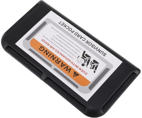 WEKADRIN Organizador De Visera para Coche Negro Adhesivo Clip para Tarjeta De Boleto Soporte Práctico para Documentos y Tarjetas Uso para Vehículos Viaje Diario