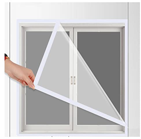 ZHZHXR Película Aislante Transparente Lona Impermeable PVC Engrosado 0,16mm Película Aislamiento La Ventana, A Prueba Polvo Reutilizable Fácil Instalar (1x1m)