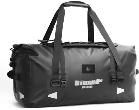 Rhinowalk Motorcycle Duffel Bag Waterproof 20/40/65L Tail Bag Rear Seat Drybag Roll Top Motorbike Travel Luggage