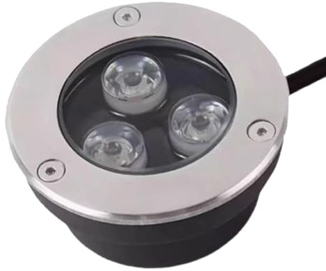 Landscape Lights - Ultra-Thin Underground Lamp - Floor Light Spotlight, Outdoor Recessed Spot Light, 3W Garden Courtyard Lawn Garden Ground Lamp, IP65 Outdoor Waterproof Ground Spotlight