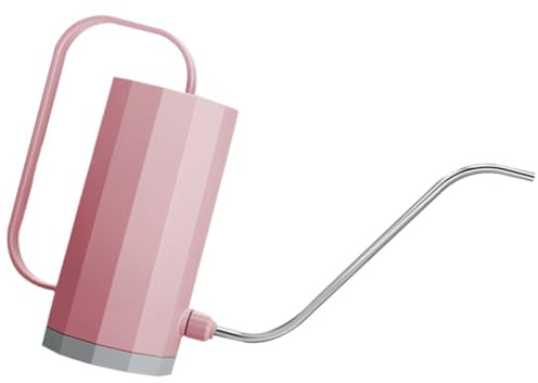 YARNOW Regadera de Plástico Ligera para Jardín con Boquilla Larga de 1200 Ml, Color Rosa Coral Aleatorio, Adecuado para Regar Suculentas y Plantas en Balcón Reutilizable Color Aleatorio