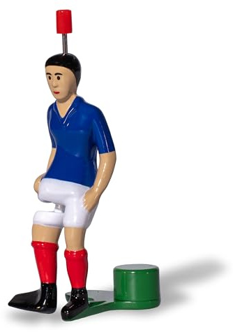 TIPP-KICK Star-Kicker France I Joueurs originaux pour petits et grands I Jouez avec cette figurine dans tous nos jeux de football de table I Accessoires I Maillot bleu I Jeu de simulation foot figurines