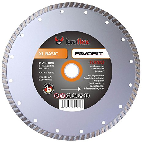 DIA 115MM GESCHL.RAND BETON FAVORIT