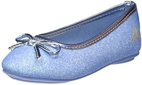 Frysta flickor flickor barn klassisk slutna balleriner, Flerfärgad 097 L Blue E L Blue - 27 EU