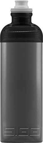 SIGG Feel Anthracite Trinkflasche (0.6 L), schadstofffreie und auslaufsichere Trinkflasche, leichte und bruchfeste Trinkflasche aus Tritan