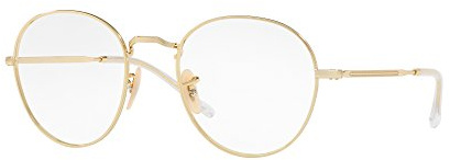 Rayban Unisex-Erwachsene 0RX 3582V 2500 49 Brillengestelle, Gold (Gold)
