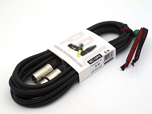X-LEAD MC10PN050BK PLATINUM series, sehr hochwertiger Profi Mikrofon Kabel – XLR/XLR, Ausgewogen Kabel – Original NEUTRIK - (5 m, schwarz) – MADE IN ITALY by INCO
