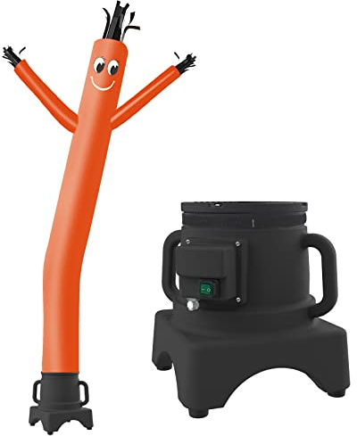 mounto 8 ft Fly Handpuppe Tänzerin mit 1/3HP Gebläse komplett-Set Orange.