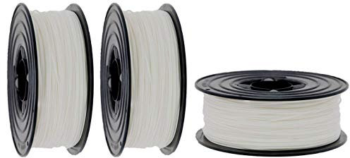 PLA Filament 1,75mm 3D Drucker oder Stift 3 er Set 3x 1Kg weiss weiß
