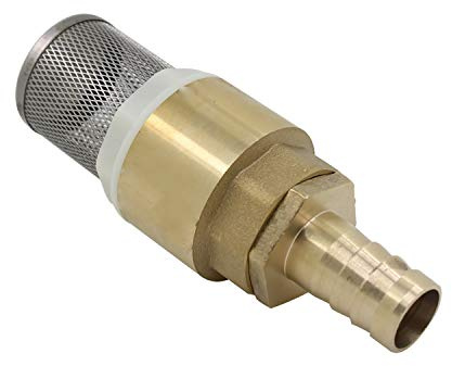 Rückschlagventil für saugschlauch Schraubengewinde 1/2 3/4 1 zoll mit Schlauchanschluss 12 16 19mm -Rückschlagventil mit saugkor für pumpe Fußventil (Schraubengewinde 3/4 zoll + Schlauchanschluss 16m)