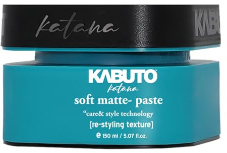 Kabuto Katana Hair Styling Wax 150ml - Haarstyling Wachs Pomade (1 Stück) (Soft Matte Paste) Soft Matte Paste