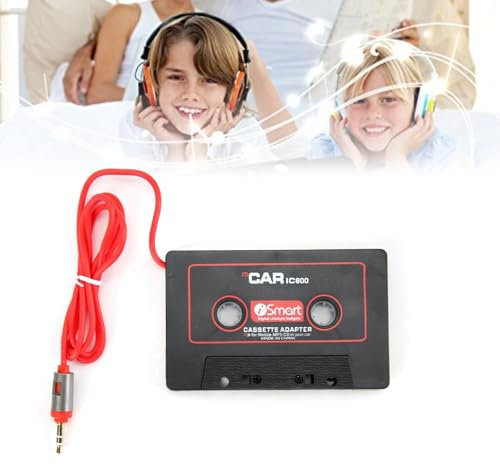 Adattatore per Cassette Stereo per Auto per Lettore CD MD MP3 MP4 per Audio Aux da 3,5 Mm per Telefono Cellulare Adottare Design Vintage Durevole