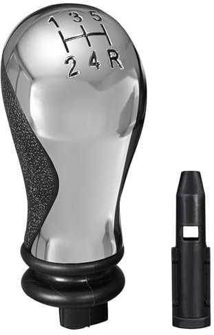 Spurtar Manuale 5 Marce Pomello Cambio Pomelli Leva Cambio per Citroen C5 01-08 Xsara Picasso 1999-2008 Nero e Cromo Lucido OE 2403Y8