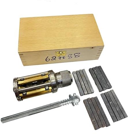 Rahish Tools Motorzylinder-Honsatz 62 mm bis 88 mm mit 4 zusätzlichen Trägern. Verstellbarer Hand-Honmaschinen-Werkzeugsatz mit 16 Steinen in den Größen 4 x 1/2 x 1/2 – funktioniert für mittelgroße