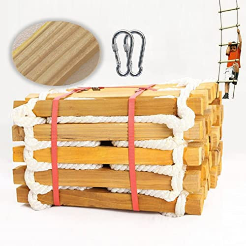 PNAJFUEL Strickleiter, Sicherheitsleiter, Feuerleiter, Feuerleiter, Rettungsleiter, Tragbare, Weiche Rettungsleiter/30Cm Spacing/15M/49Ft