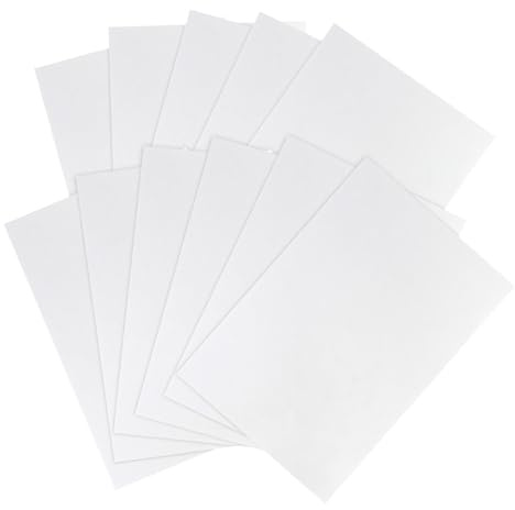 Schrumpffolien Transparent,A4 Schrumpffolienplatten Matt,11Pcs Schrumpf-Folien, Shrink Plastic,Schrumpfende Plastikfolien zum Basteln,für Heimwerken Basteln Abzeichen Schmuck Anhänger,20 x 29 cm