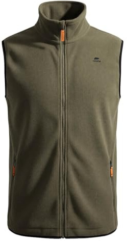 FORSBERG Vardir-Weste, Fleeceweste, Outdoor-Weste, Strickfleece, warm, funktional für Freizeit und Beruf, Farbe:oliv, Größe:L