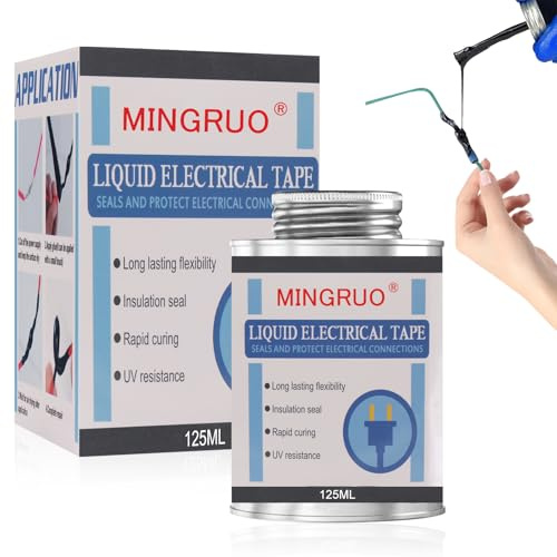 MINGRUO Flüssiges Isolierband, Insulating Glue, Flüssiger Isoliergummimantel, Liquid Insulating Rubber, Flüssiggummi Flüssigkunststoff Isolierband Für den Innen und Außenbereich