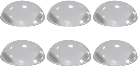 PATIKIL Door Stopper Wall Protector 1.18, 6 Pcs Self Adhesive Convexity Rubber Door Bumper Guard Round Door Knobs Wall Shield Cushion for Furniture Door Handle Cabinet Home Office, Clear